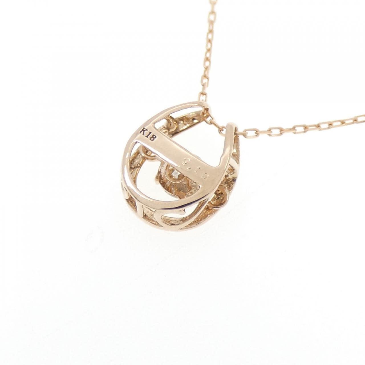 K18PG ダイヤモンド ネックレス 0.10CT