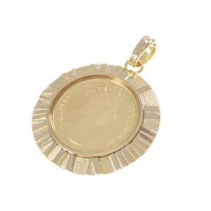 K18YG(枠) コイン ペンダント
