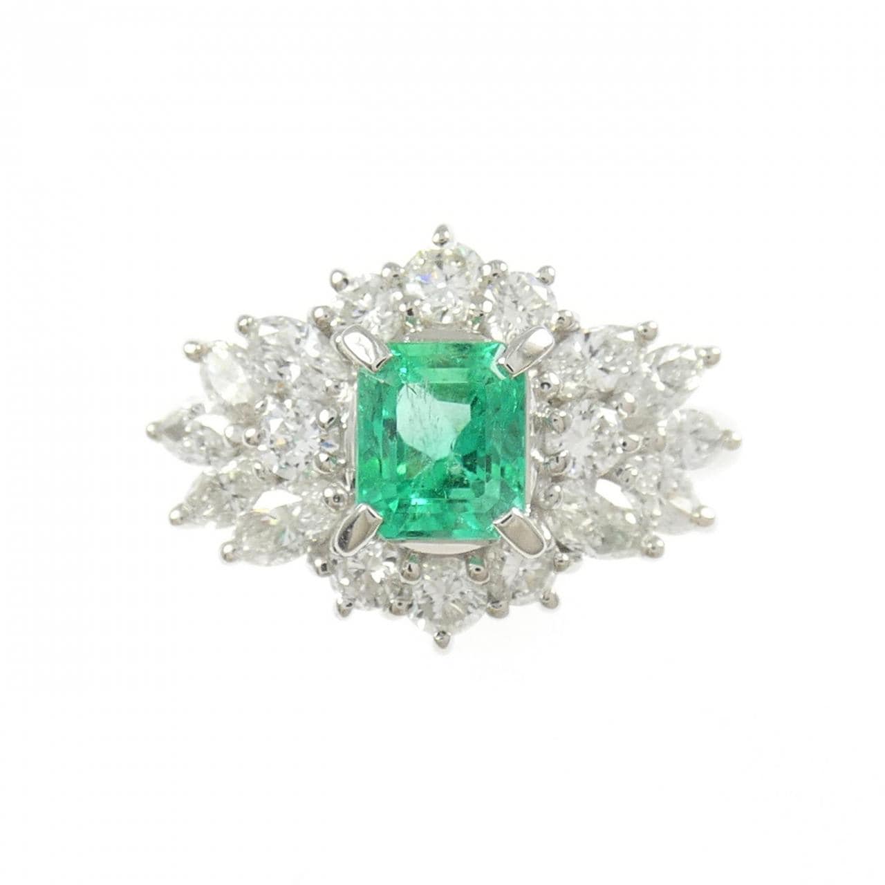 PT900 エメラルド リング 0.80CT