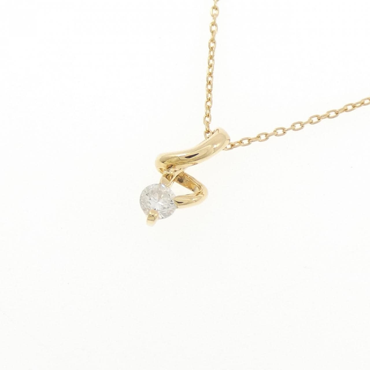 K18YG ダイヤモンド ネックレス 0.10CT
