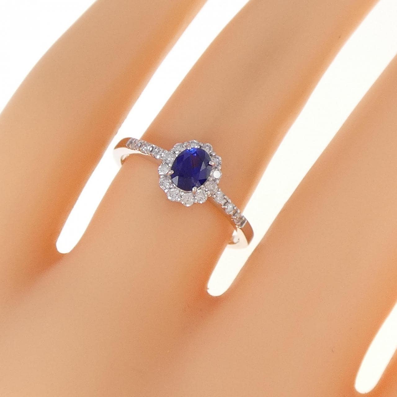 【新品】PT サファイヤ リング 0.47CT