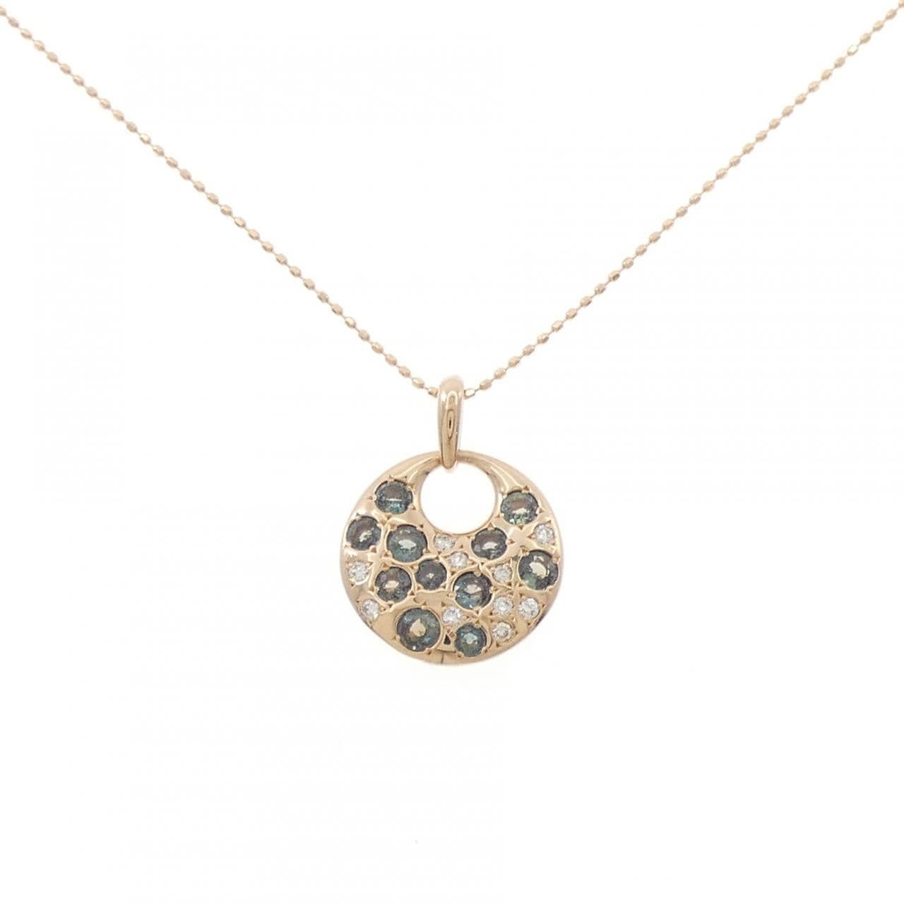 K18PG アレキサンドライト ネックレス 0.87CT