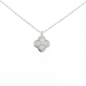 PT950/PT850 フラワー ダイヤモンド ネックレス 0.20CT