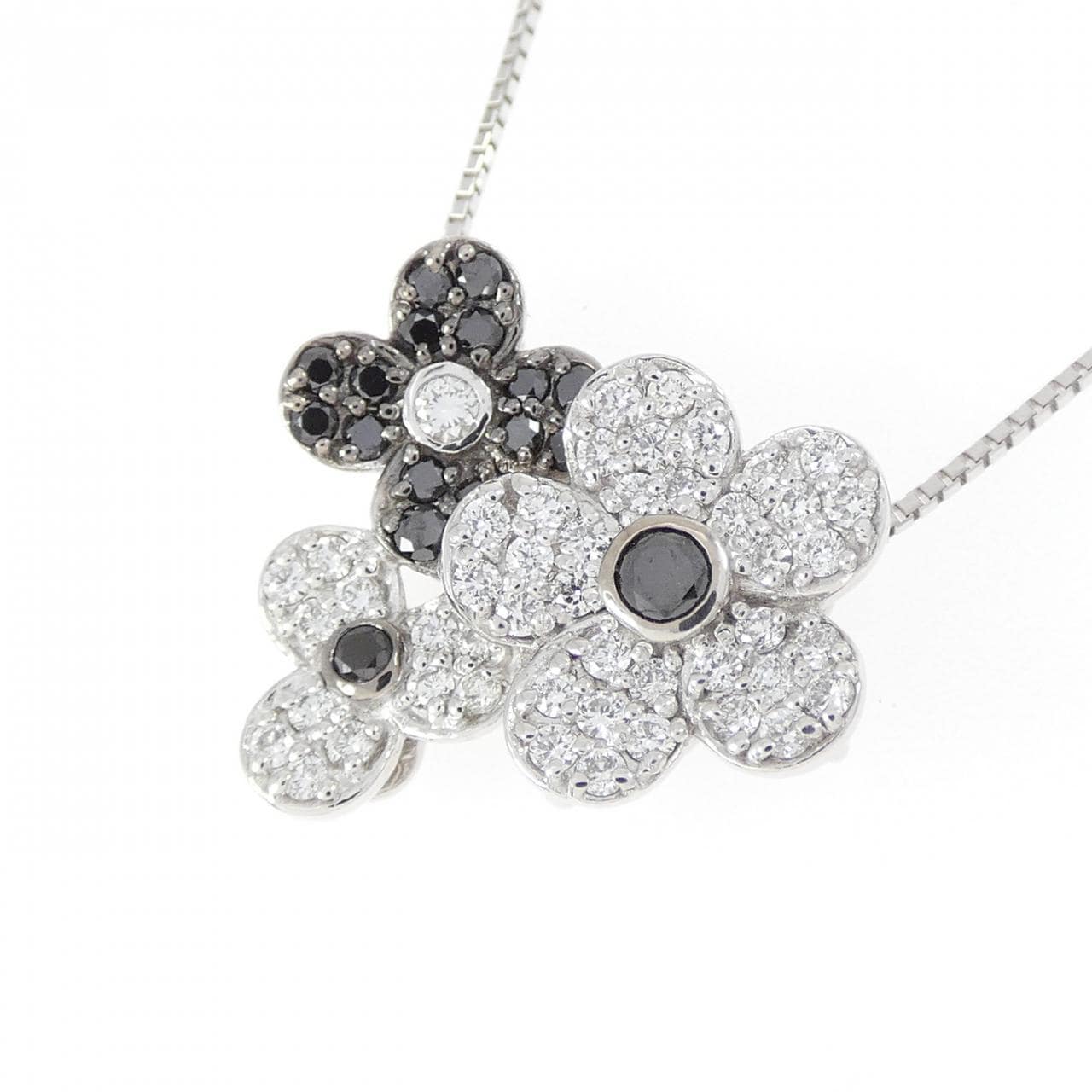 ポンテヴェキオ ビアンコ エ ネロ ネックレス 0.23CT