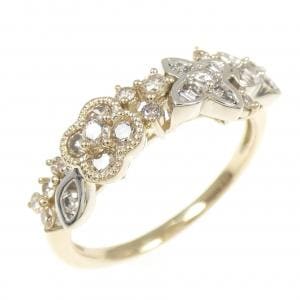 K18YG/K18WG ダイヤモンド リング 0.41CT