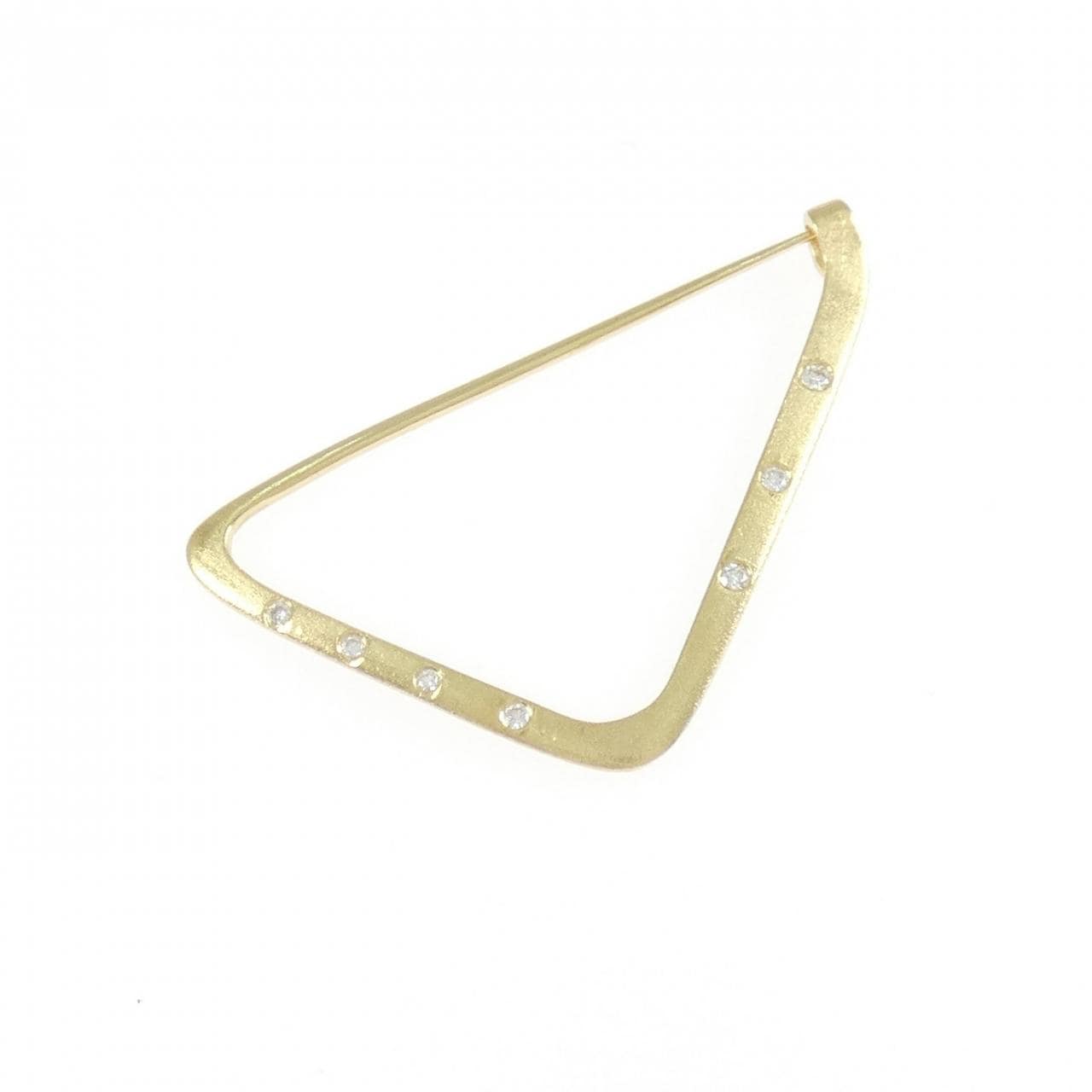 K18YG ダイヤモンド ブローチ 0.065CT