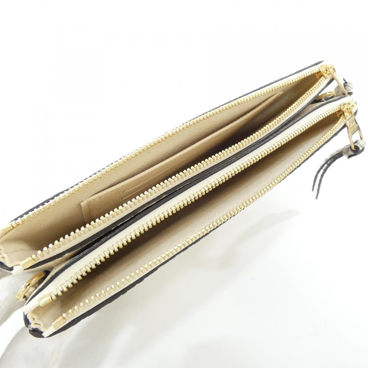 ルイヴィトン モノグラム アンプラント+エキゾチック レザー ポシェット ドゥーブル ジップ N96322 ショルダーバッグ