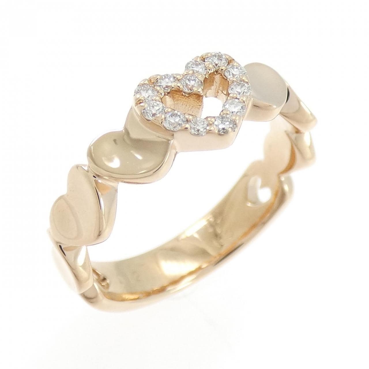 ポンテヴェキオ ハート ダイヤモンド リング 0.12CT