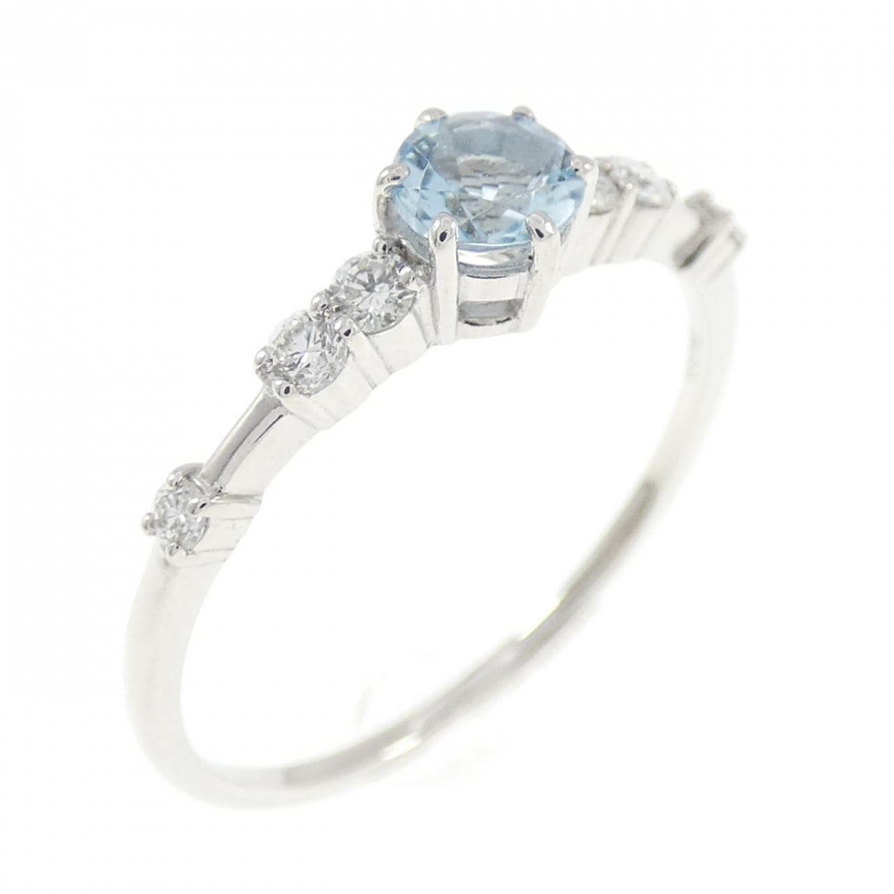 アクアマリン 計0.60ct Pt950 リング コメ兵｜PT950 アクアマリン リング 0.24CT｜ジュエリー｜リング