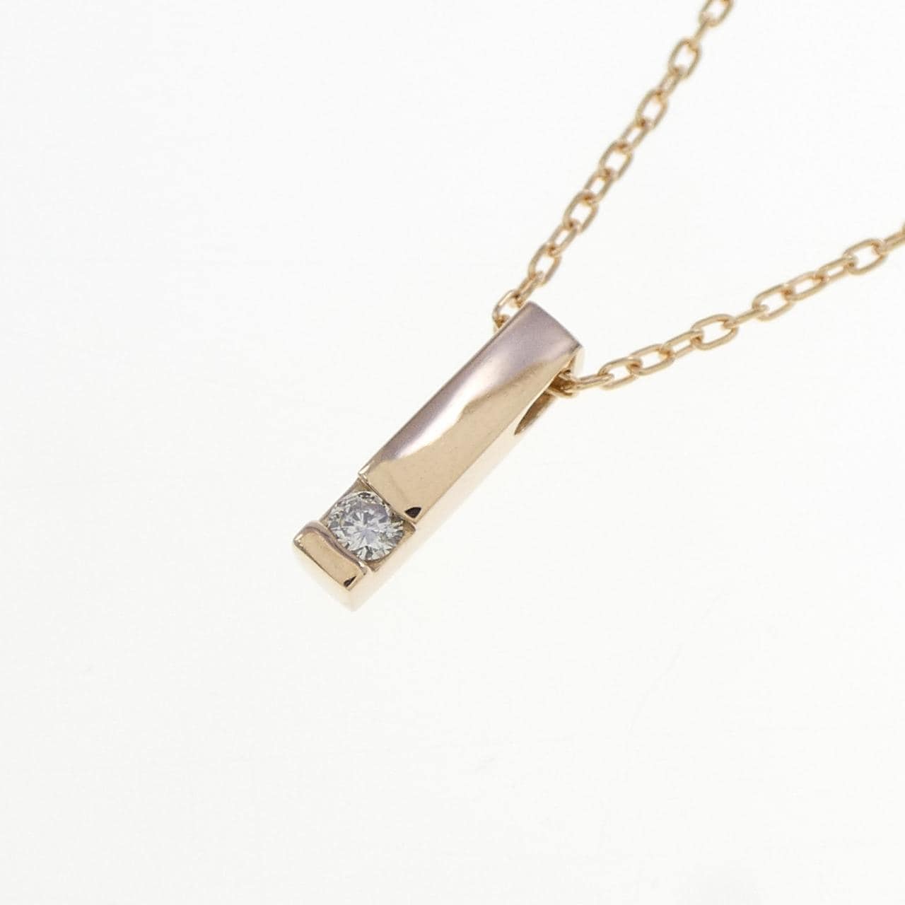 K18PG ダイヤモンド ネックレス 0.03CT