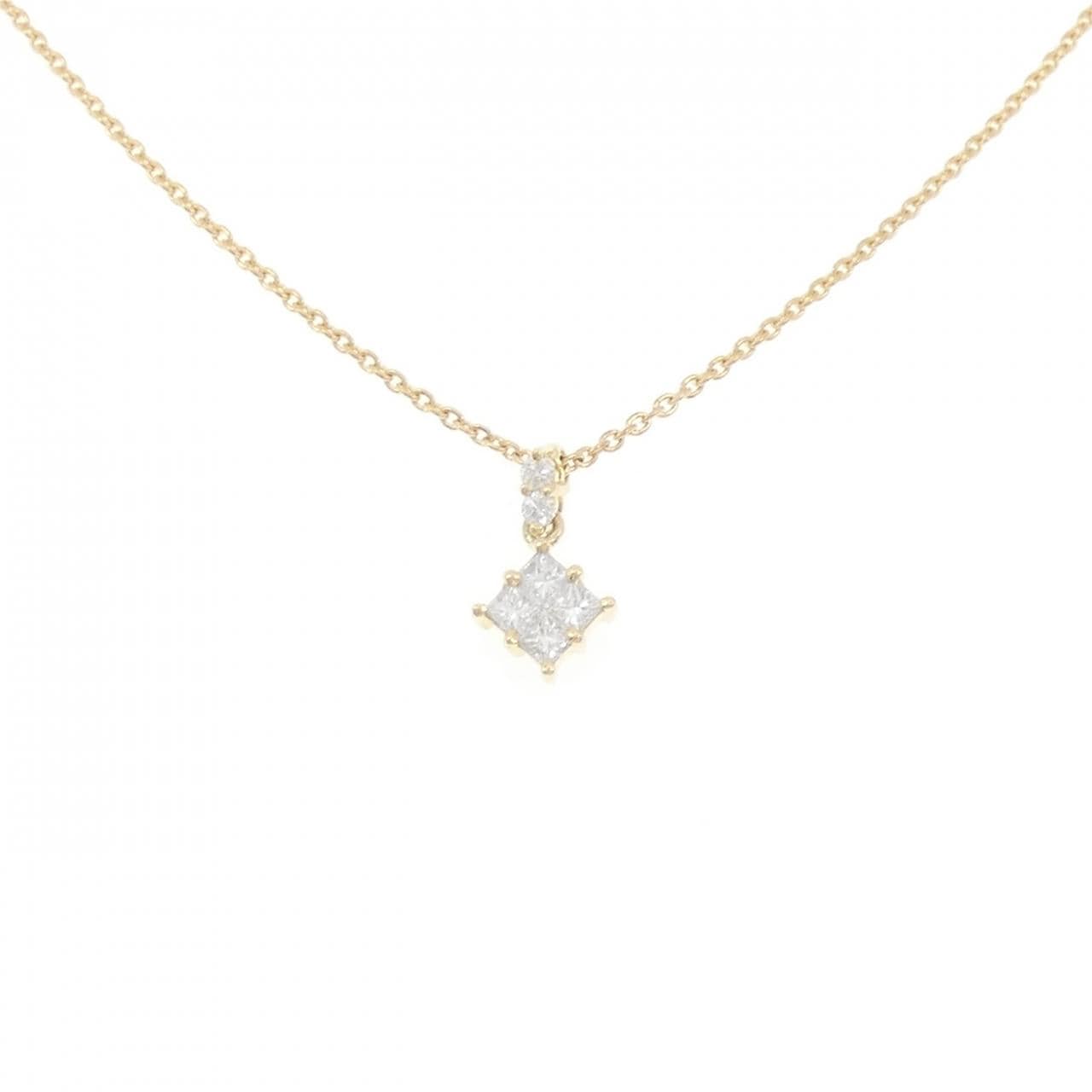 750YG/K18YG ダイヤモンド ネックレス