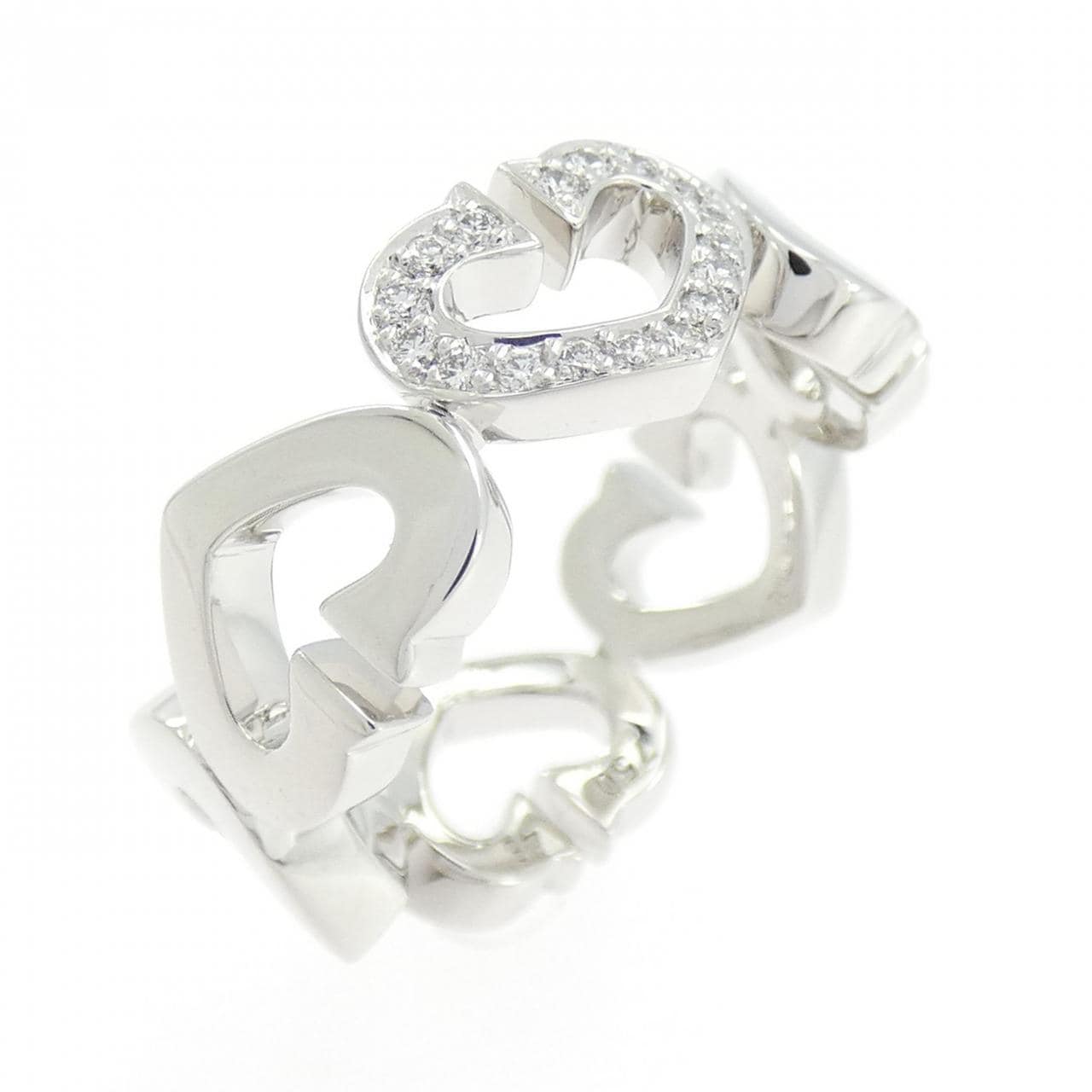 カルティエ Cハート 1P リング