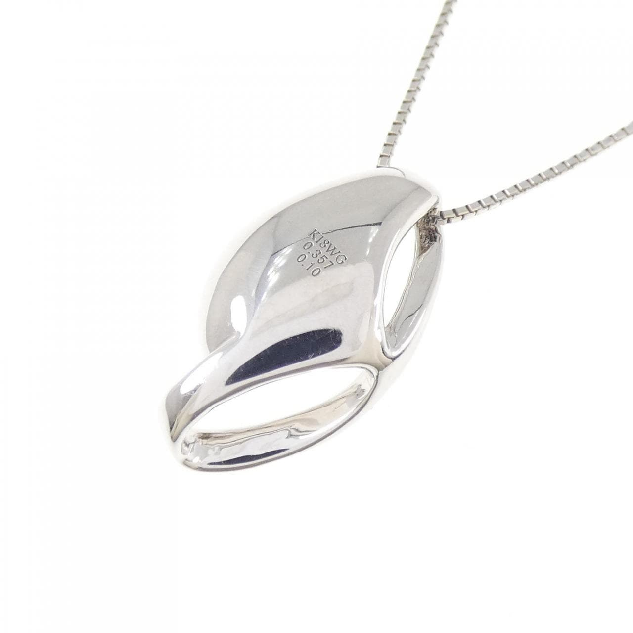 K18WG ダイヤモンド ネックレス 0.357CT