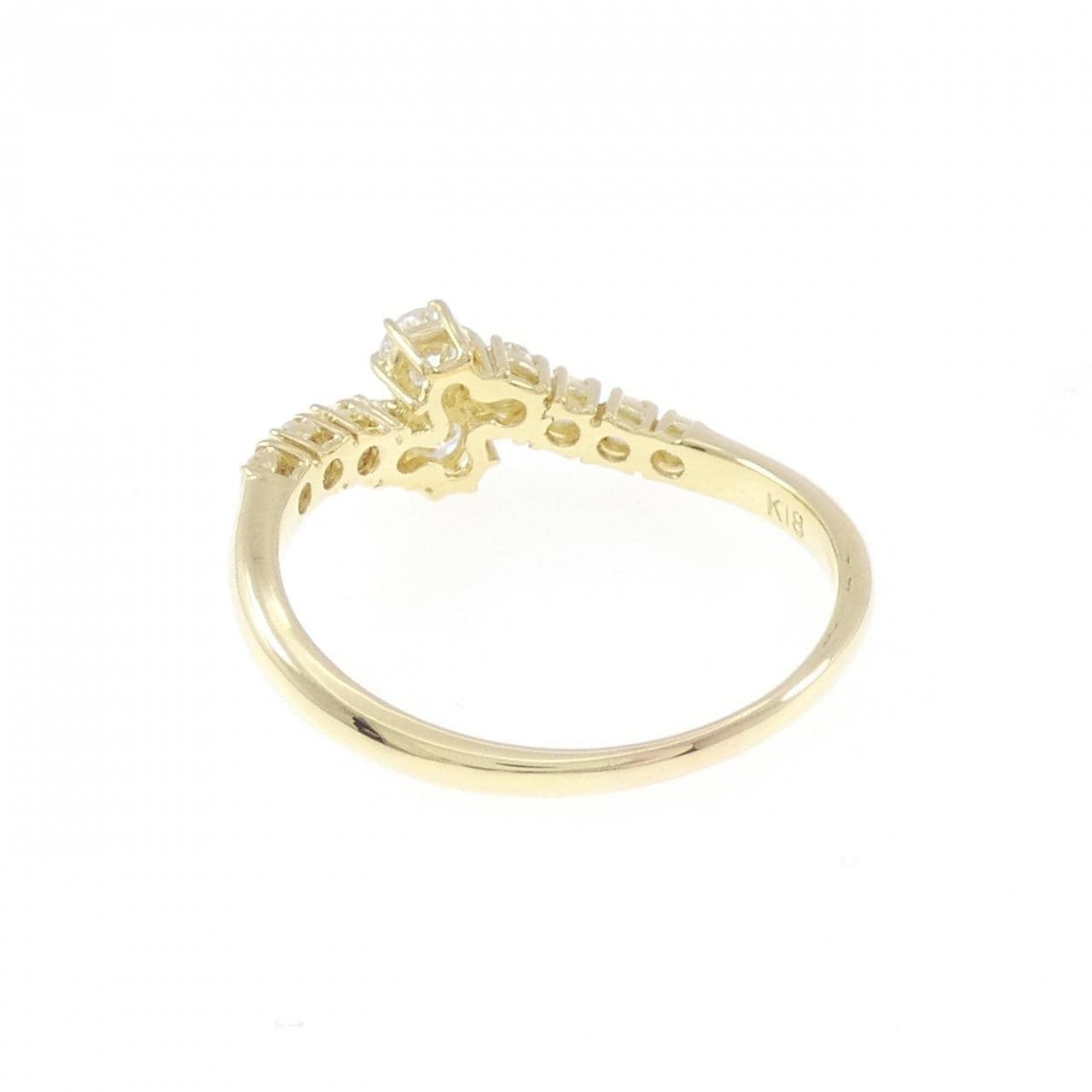 K18YG ダイヤモンド リング 0.54CT