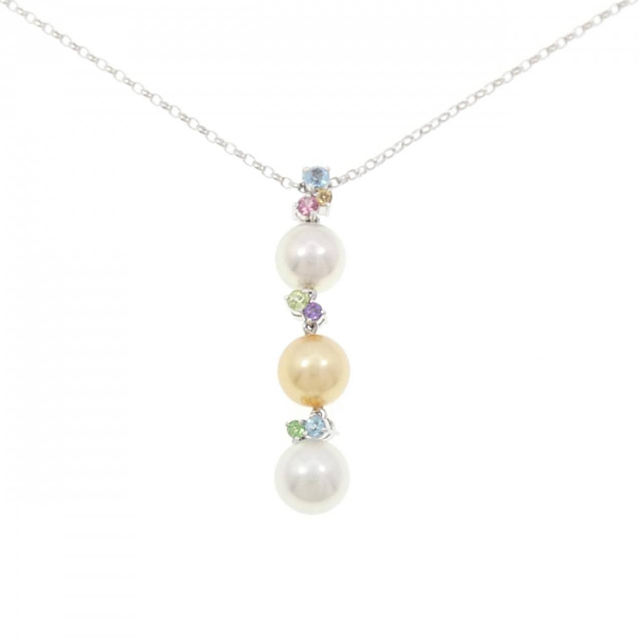 K18WG Akoya pearl necklace