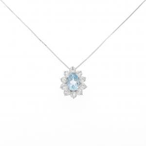 K10WG ブルートパーズ ネックレス