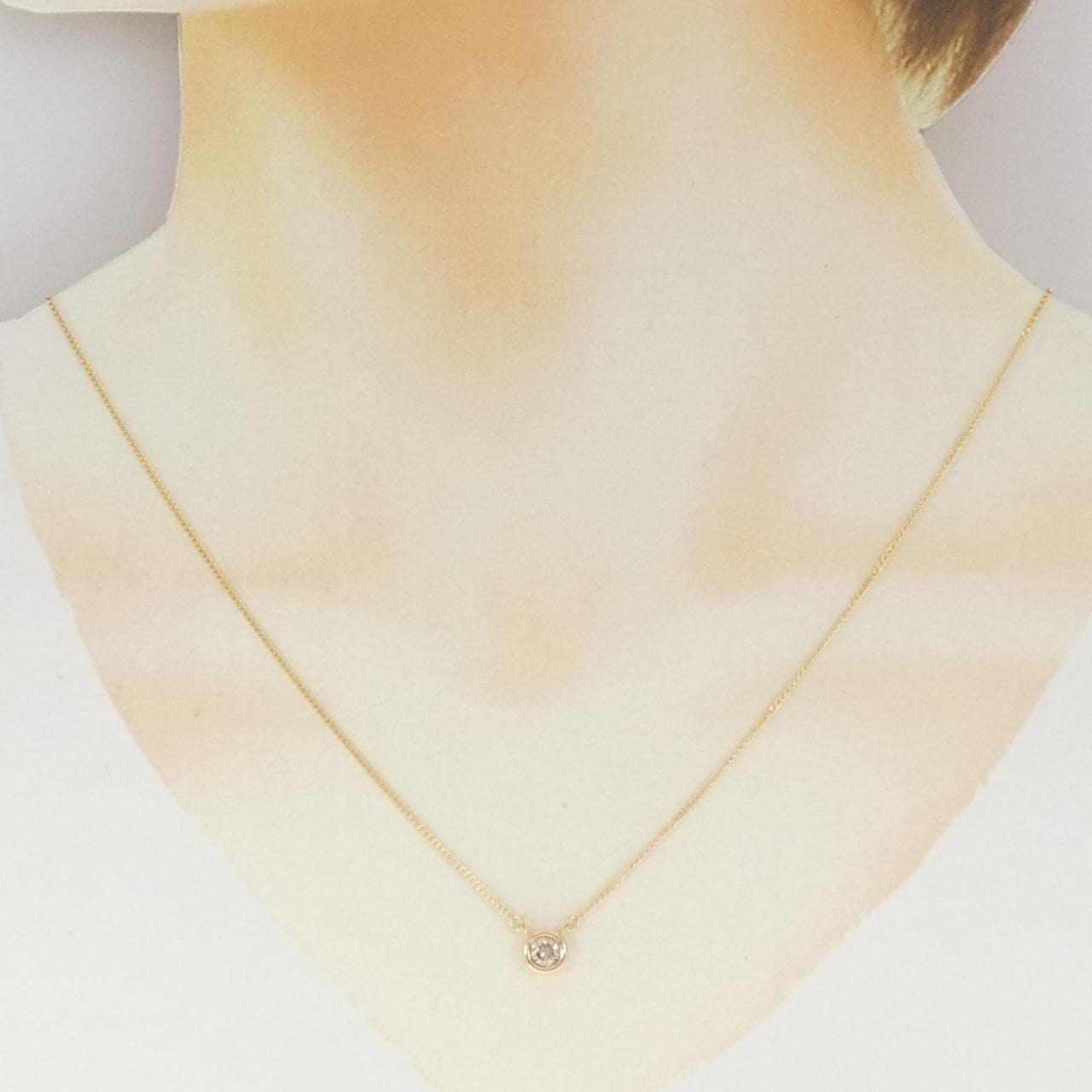 K18YG ダイヤモンド ネックレス 0.23CT
