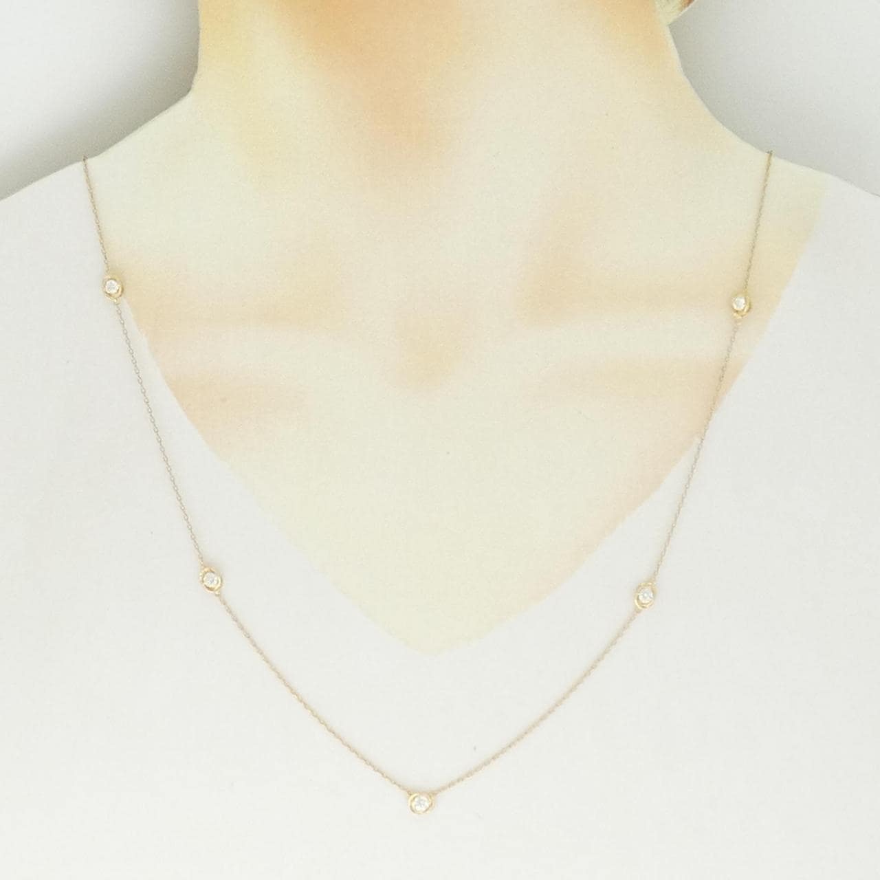 K18YG ダイヤモンド ネックレス 1.00CT
