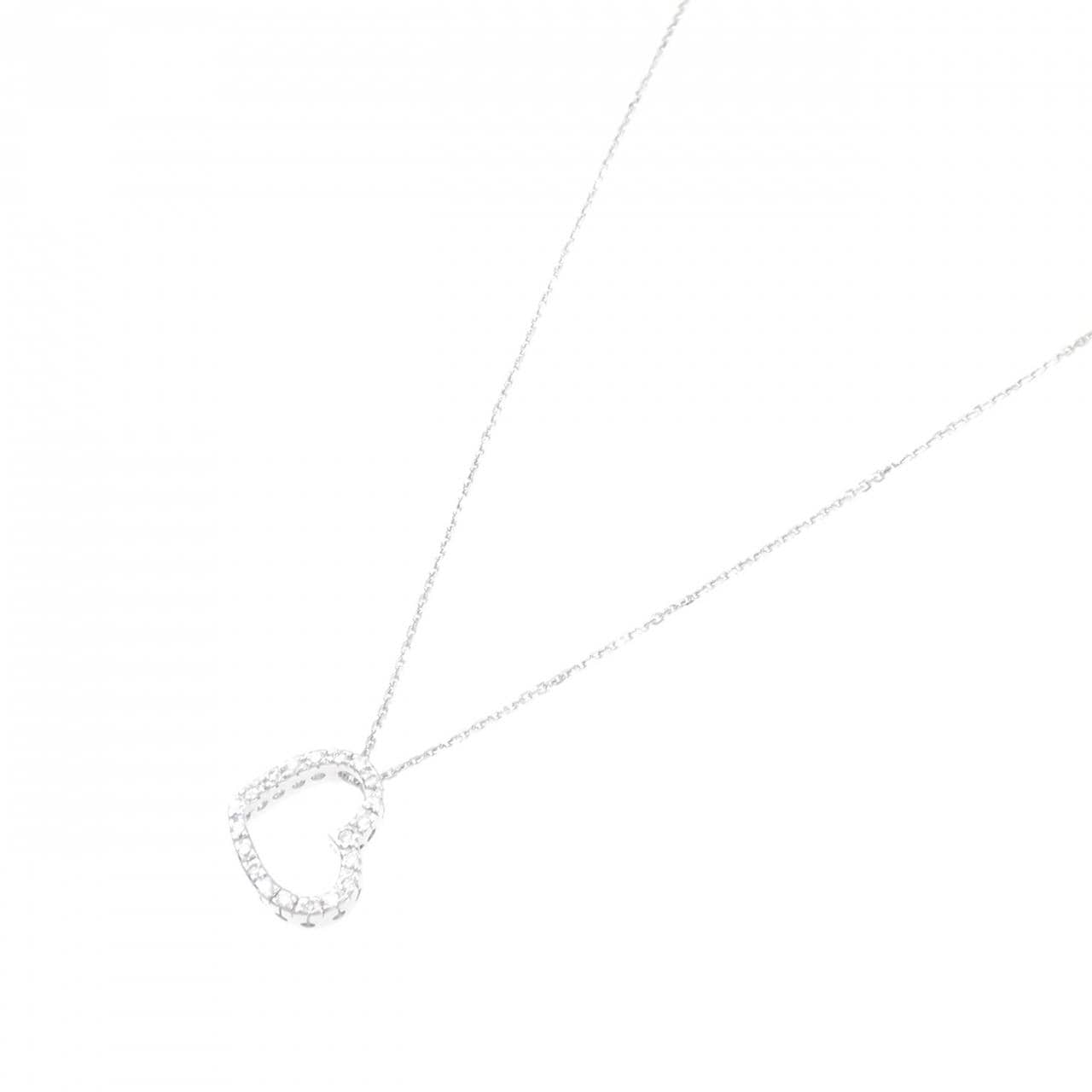 750WG Heart Diamond Necklace
