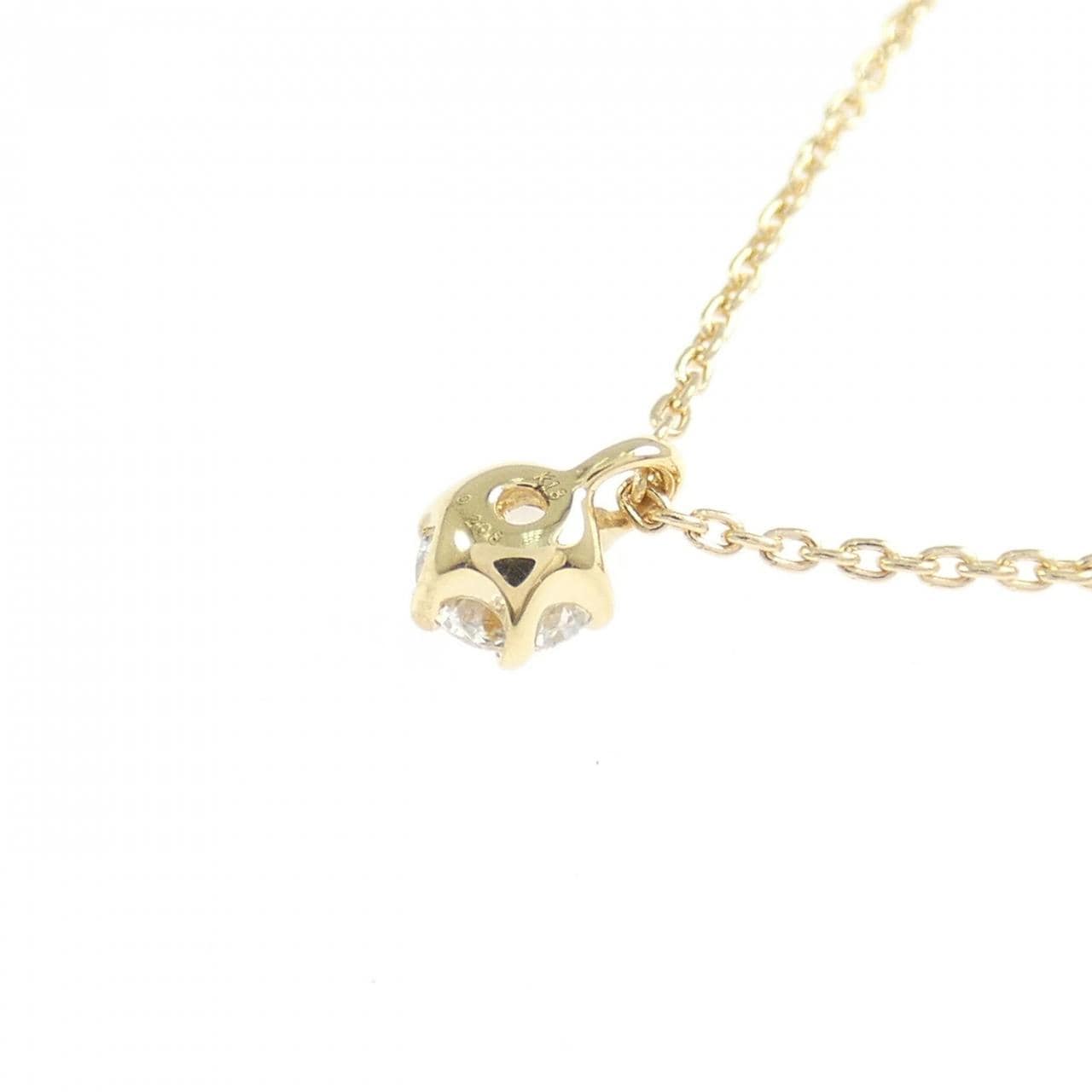 【リメイク】K18YG ダイヤモンド ネックレス 0.208CT D SI2 EXT