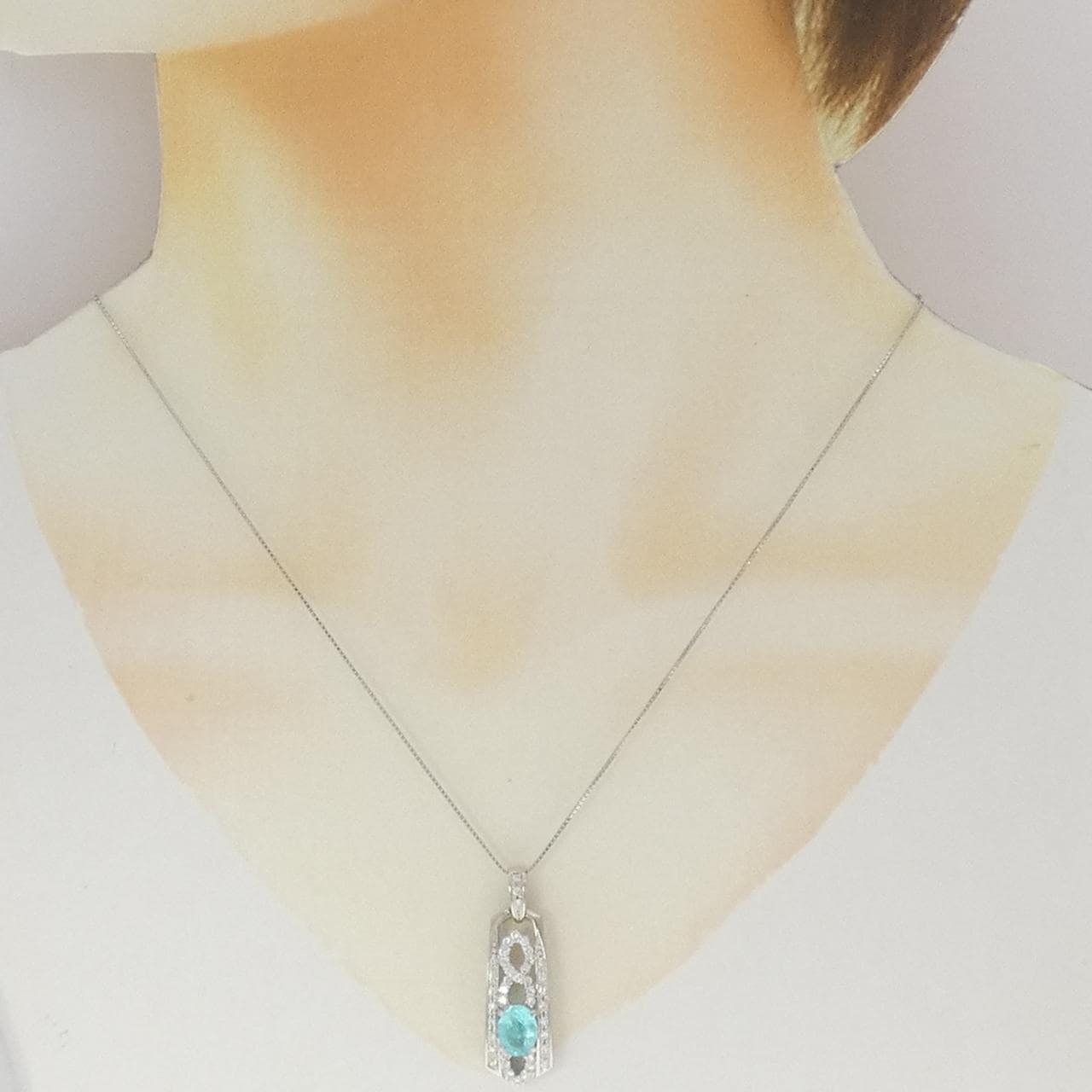 PT900/PT850 パライバトルマリン ネックレス 1.020CT