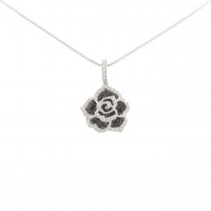 K18WG/K18BG ローズ ダイヤモンド ネックレス 0.50CT