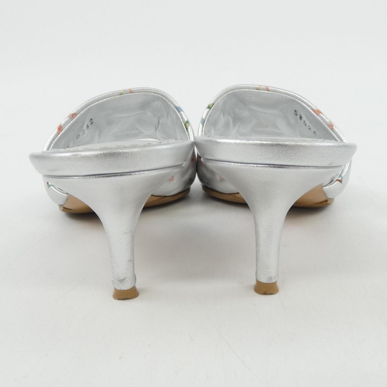 ルイヴィトン LOUIS VUITTON メタリックラムレザー リバイバルライン サンダル