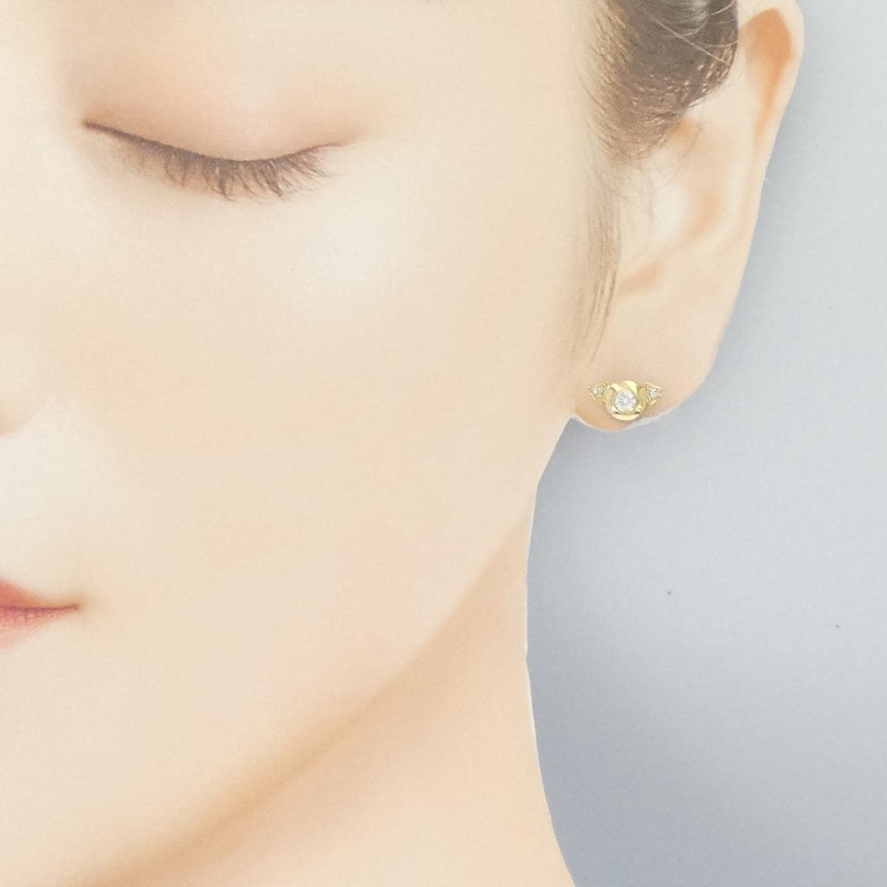 K18YG ダイヤモンド ピアス 0.20CT