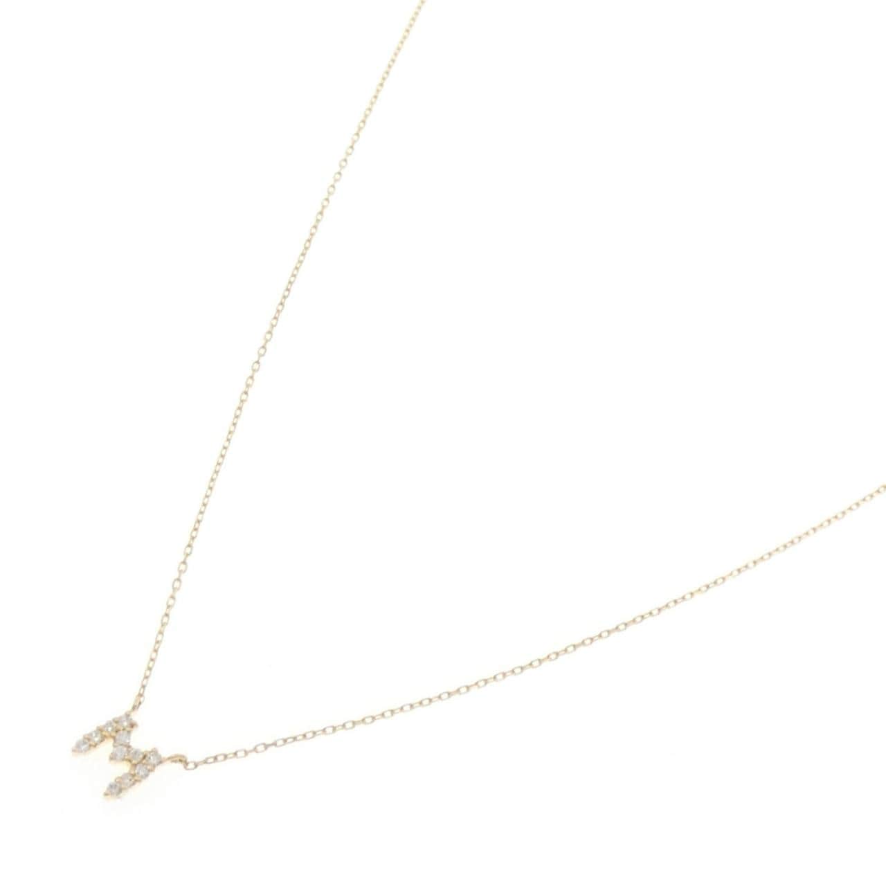エテ イニシャル ダイヤモンド ネックレス 0.05CT