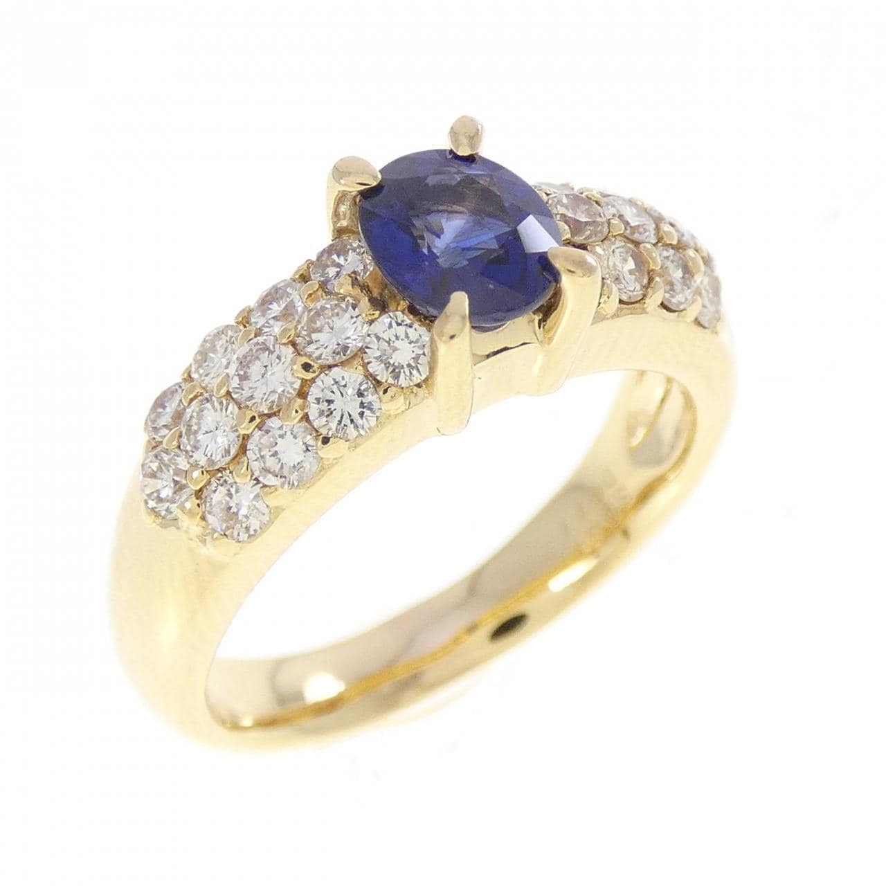 K18YG サファイヤ リング 0.81CT
