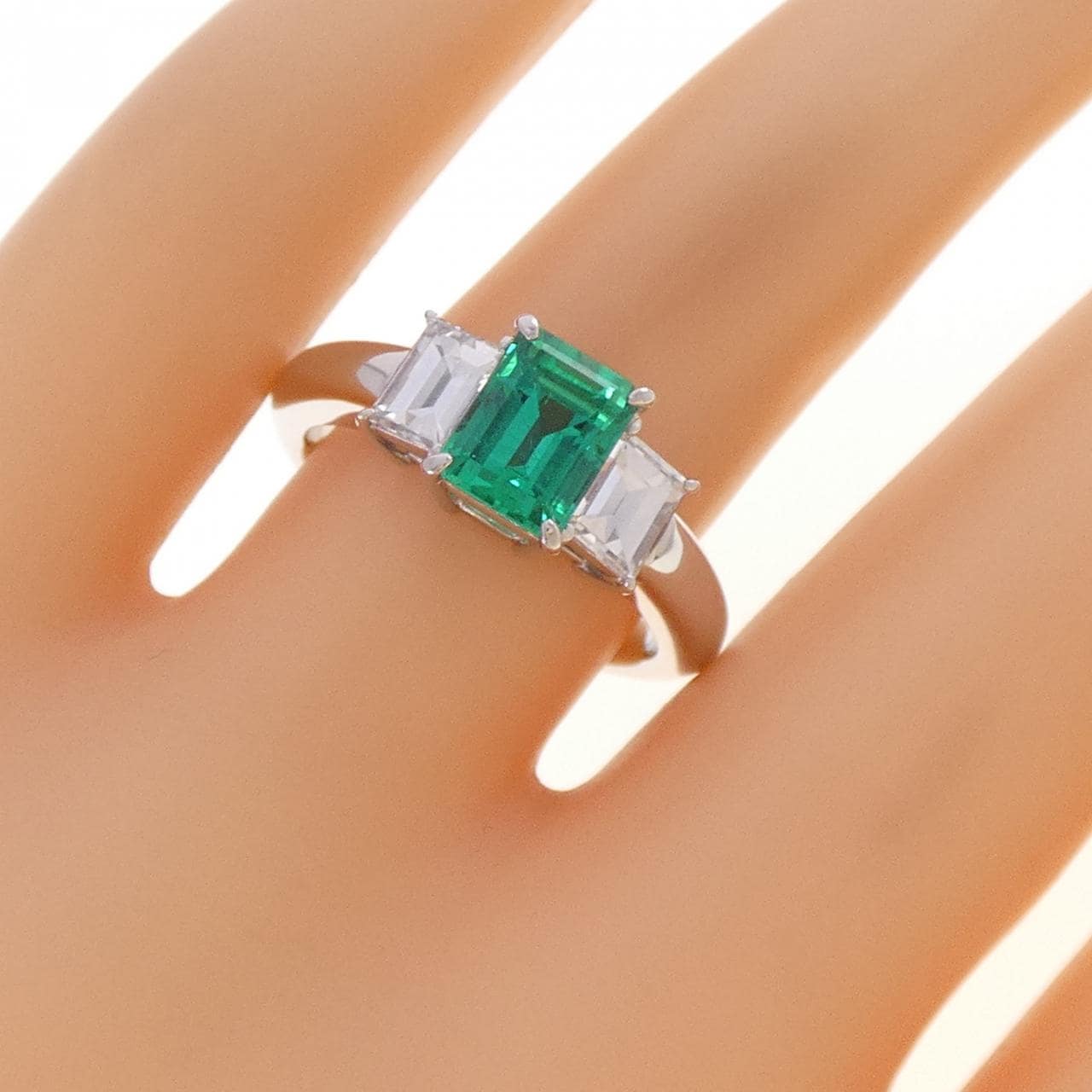 PT900 エメラルド リング 1.25CT コロンビア産