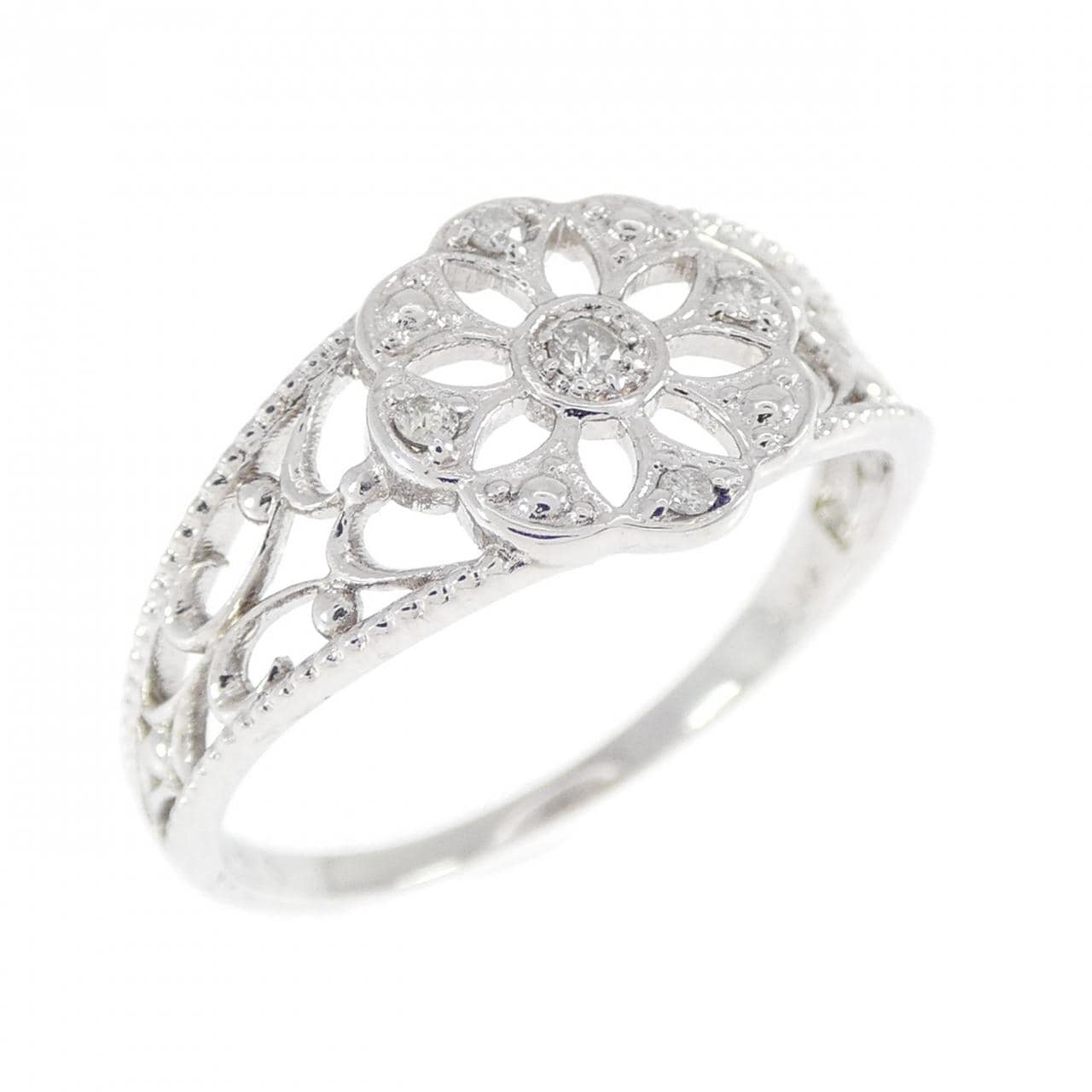コメ兵｜K10WG ダイヤモンド リング 0.04CT｜ジュエリー｜リング