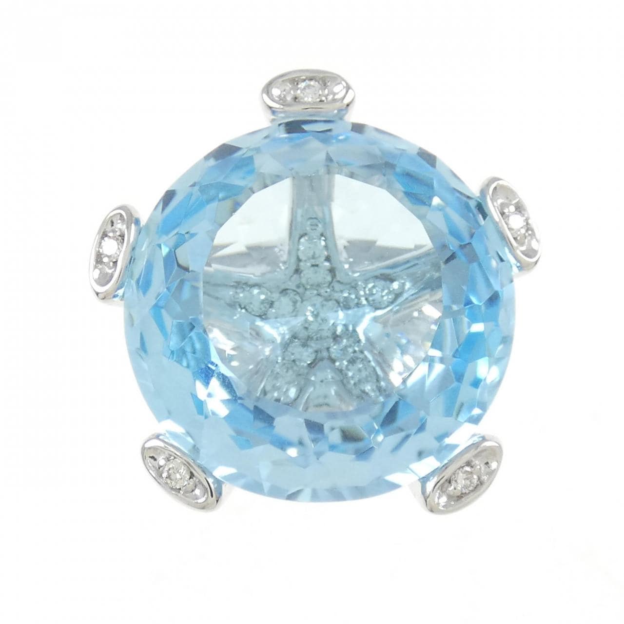 PONTE VECCHIO Blue Topaz Ring 23.91CT