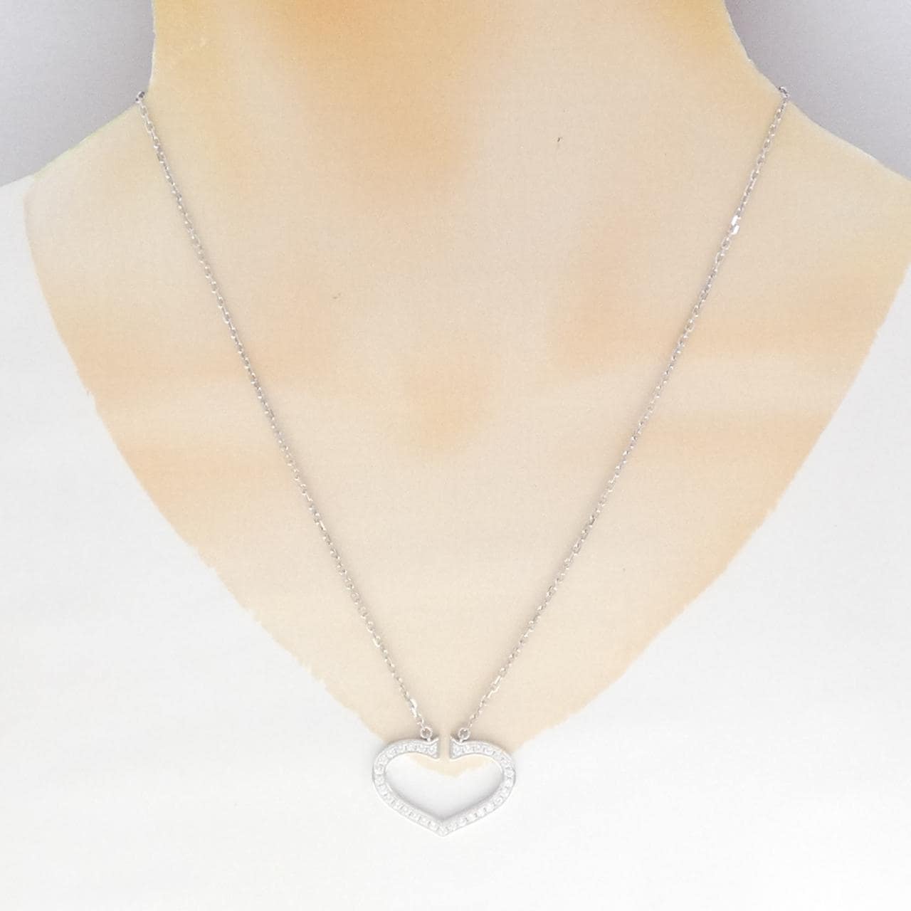 カルティエ Cハート ラージ ネックレス