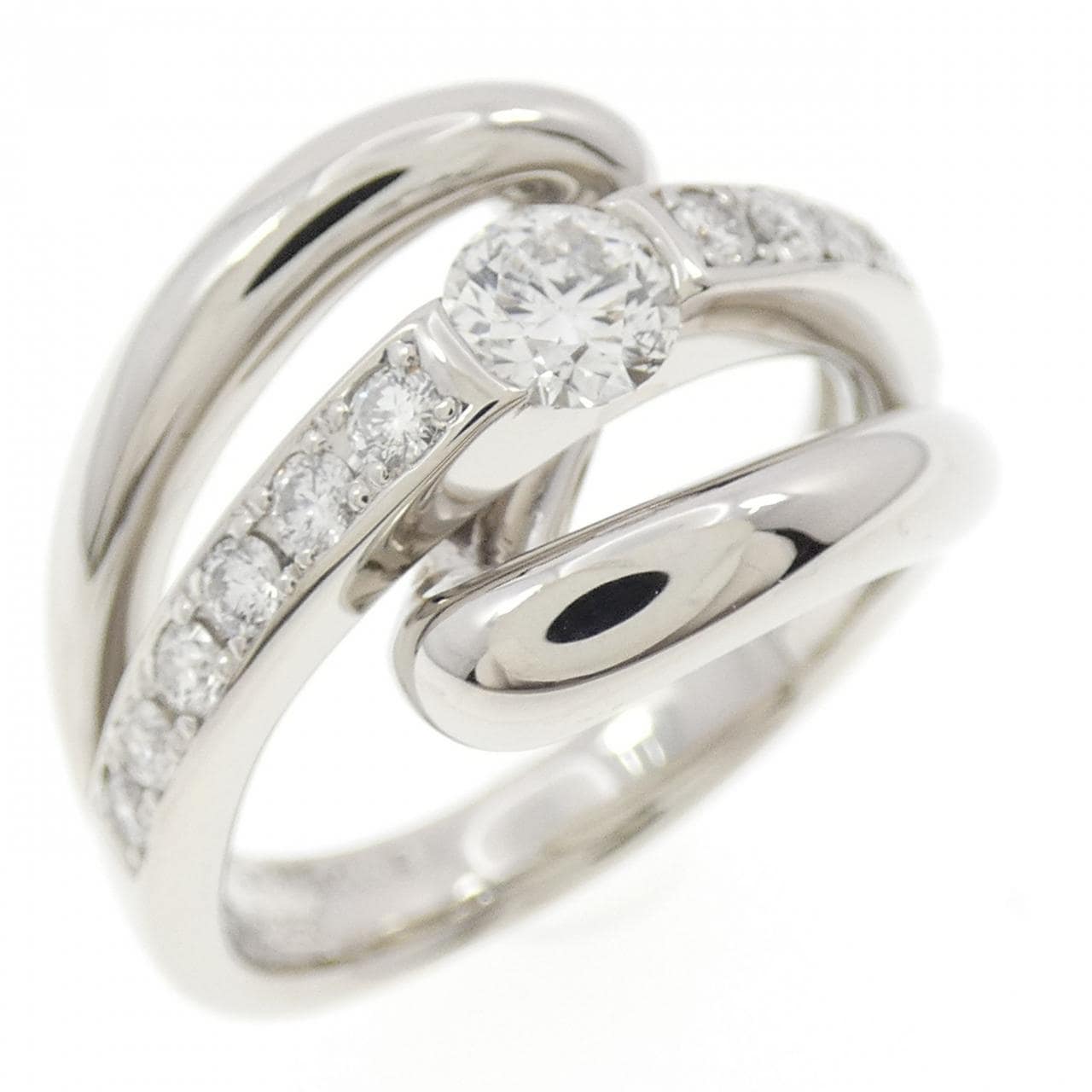 PT950 ダイヤモンド リング 0.55CT