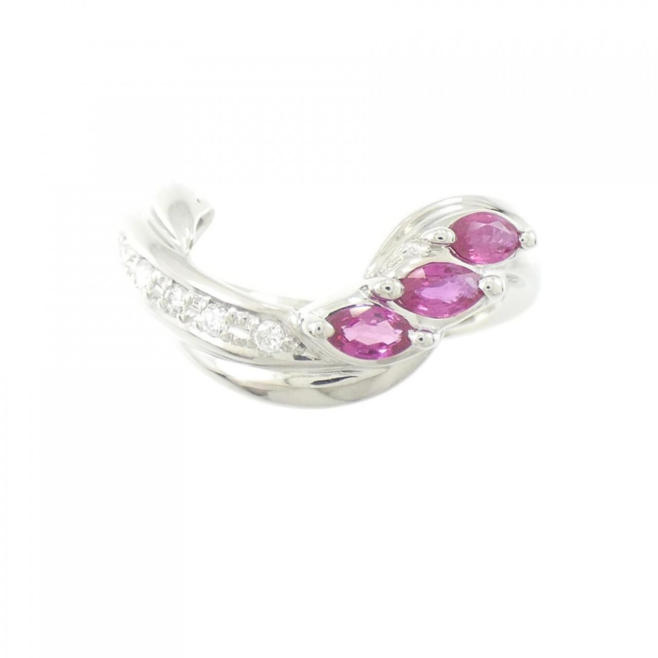 PT ルビー リング 0.32CT