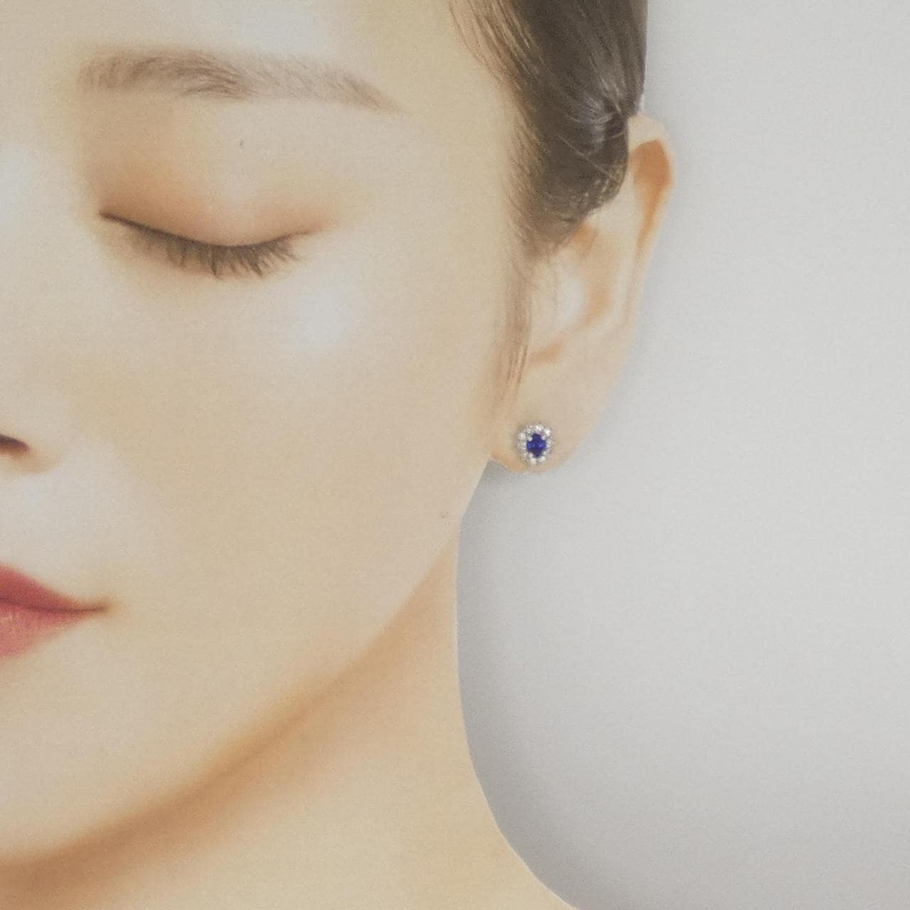 PT900 サファイヤ ピアス 0.74CT