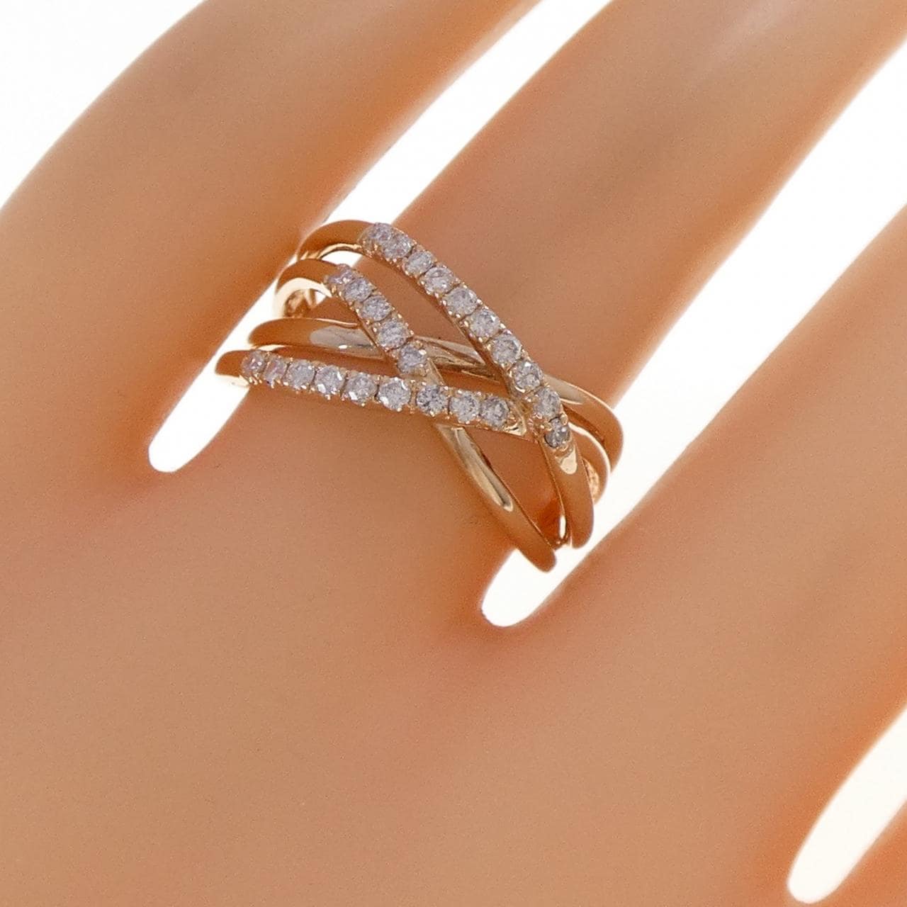 K14PG ダイヤモンド リング 0.30CT