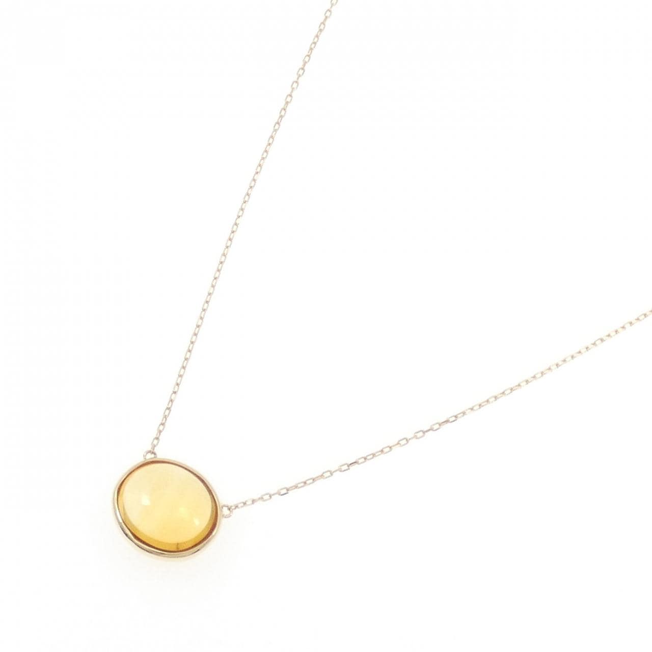 K18YG シトリン ネックレス