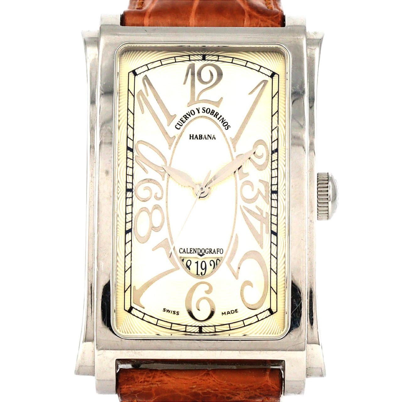 【ノーメンテナンス還元価格】クエルボイソブリノス プロミネンテソロテンポデイト A1012/1012-1CHG SS 自動巻