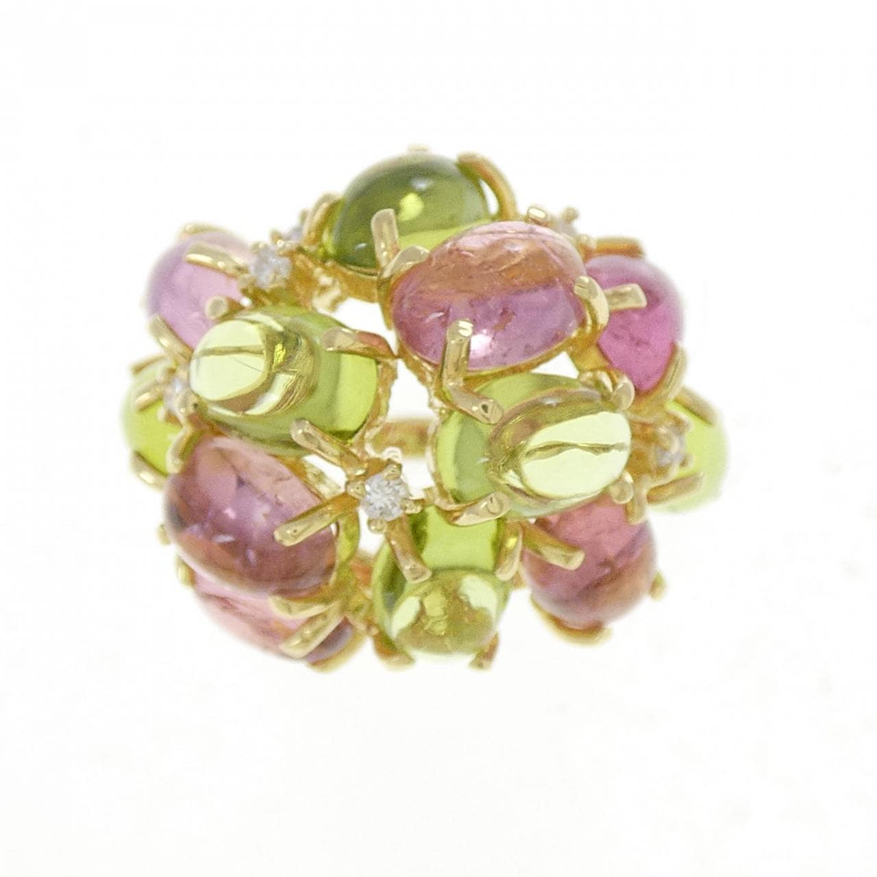 K18YG カラーストーン リング