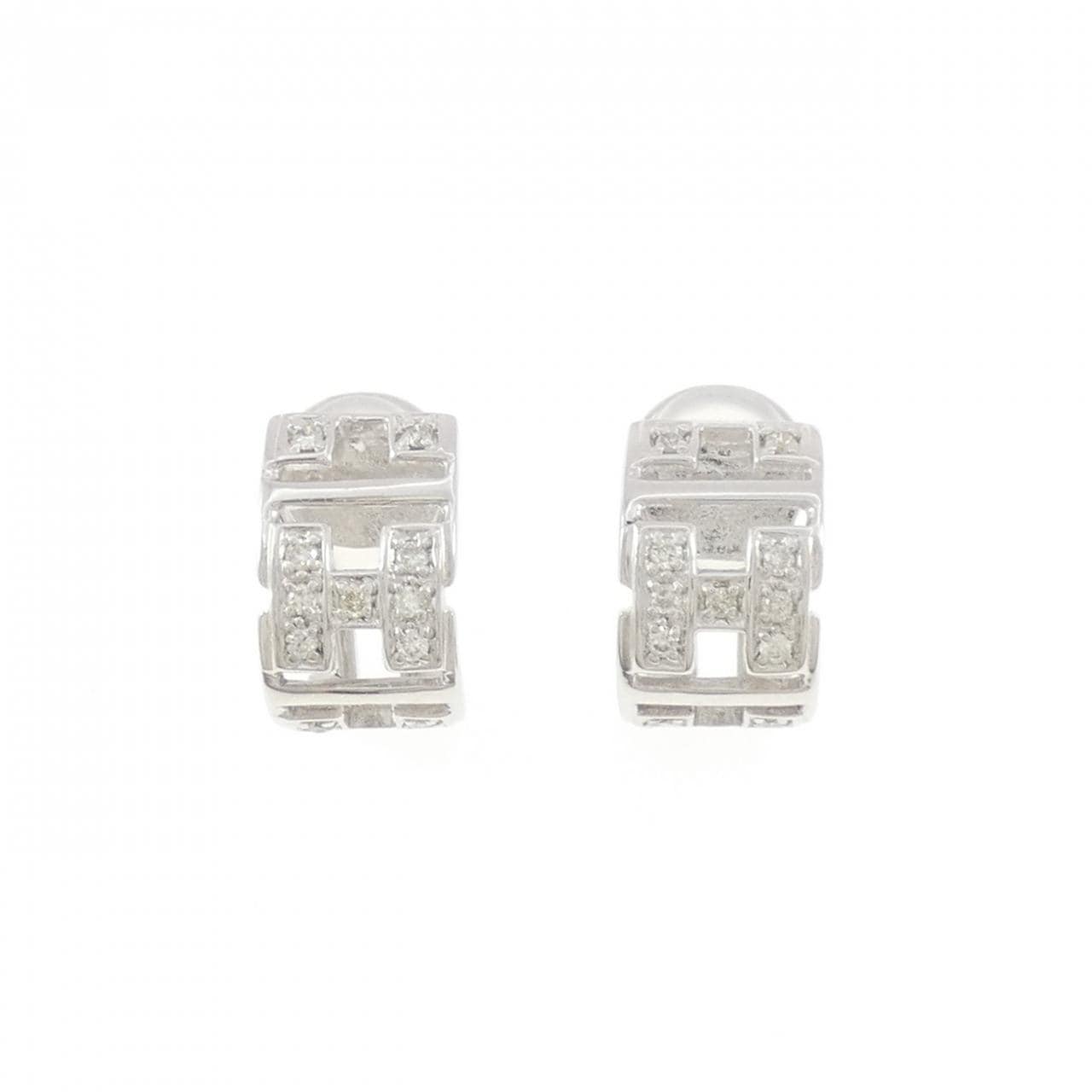 K18WG ダイヤモンド ピアス 0.24CT