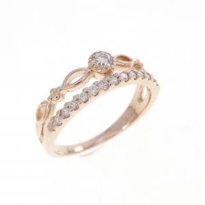 K10PG ダイヤモンド リング 0.13CT