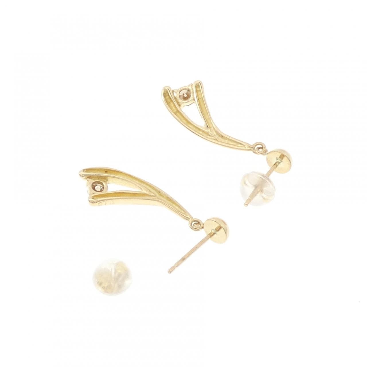 K18YG ダイヤモンド ピアス 0.20CT