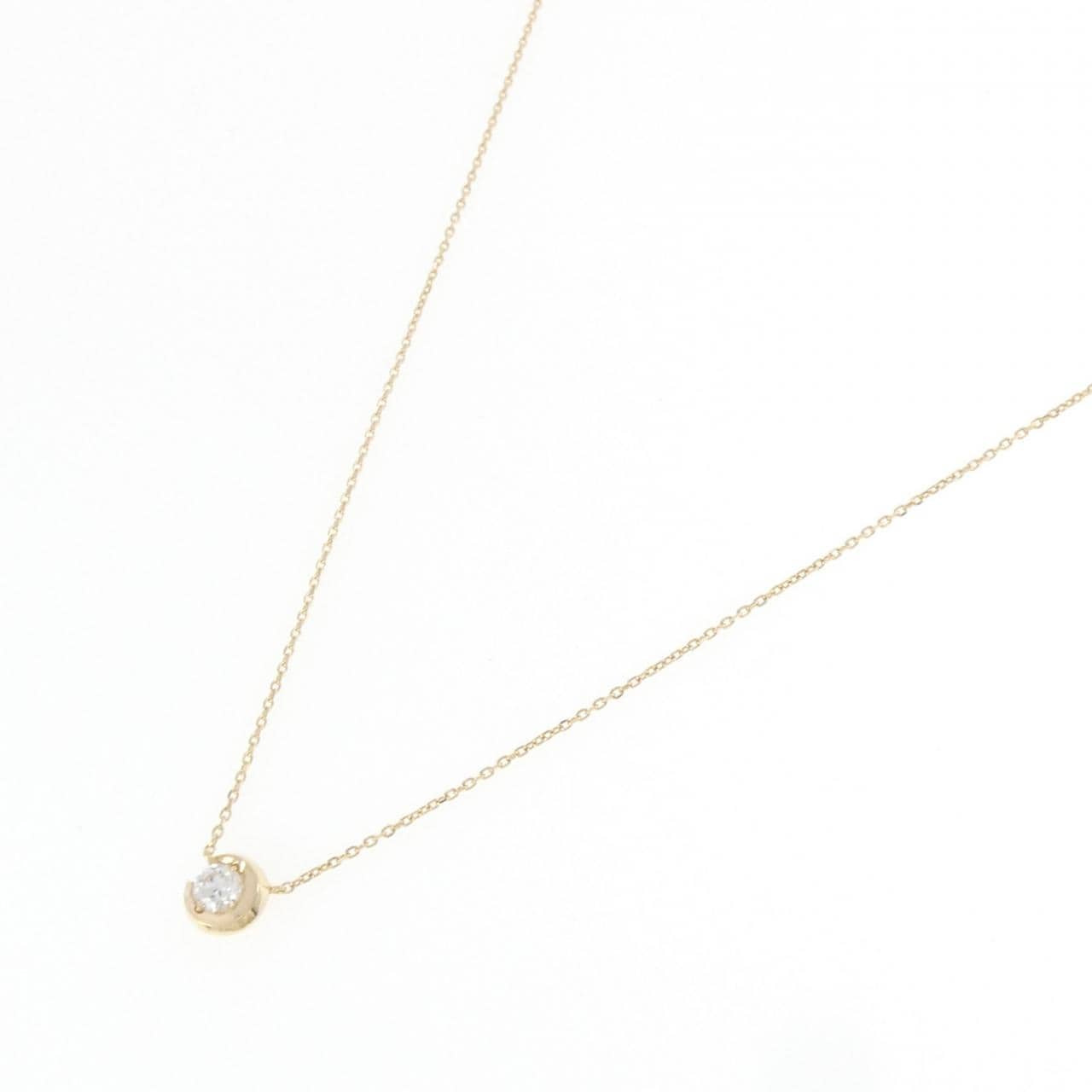 スタージュエリー ムーンセッティング ネックレス 0.17CT
