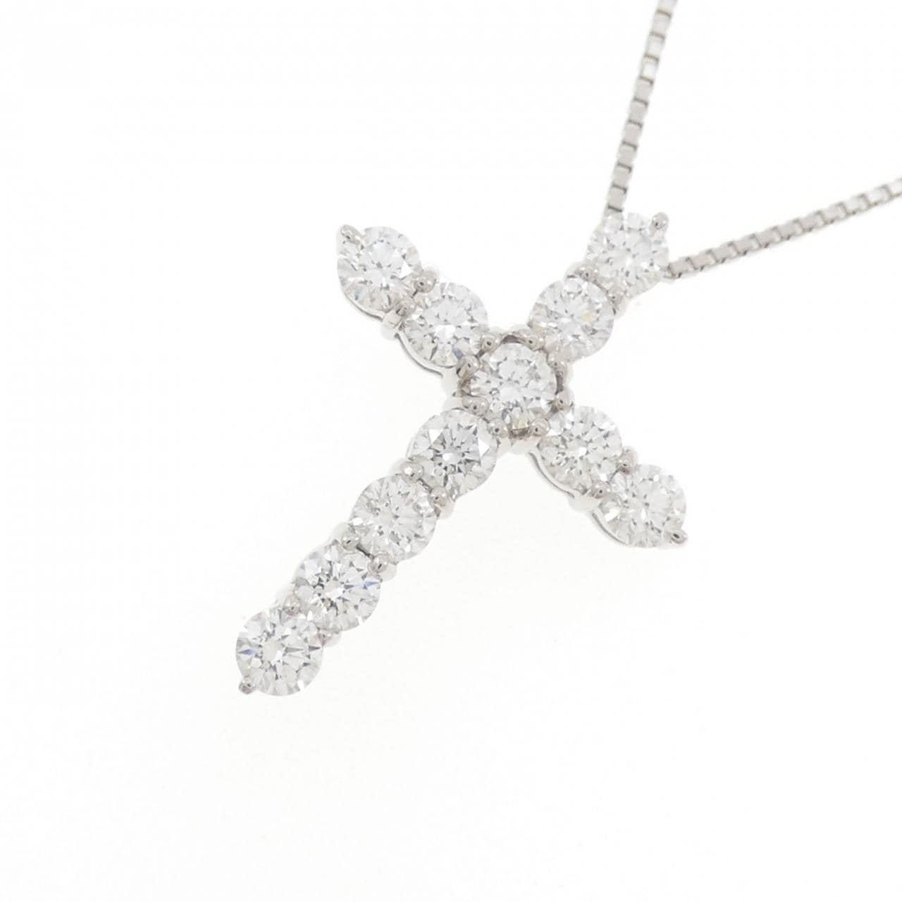PT900/PT850 クロス ダイヤモンド ネックレス 1.006CT