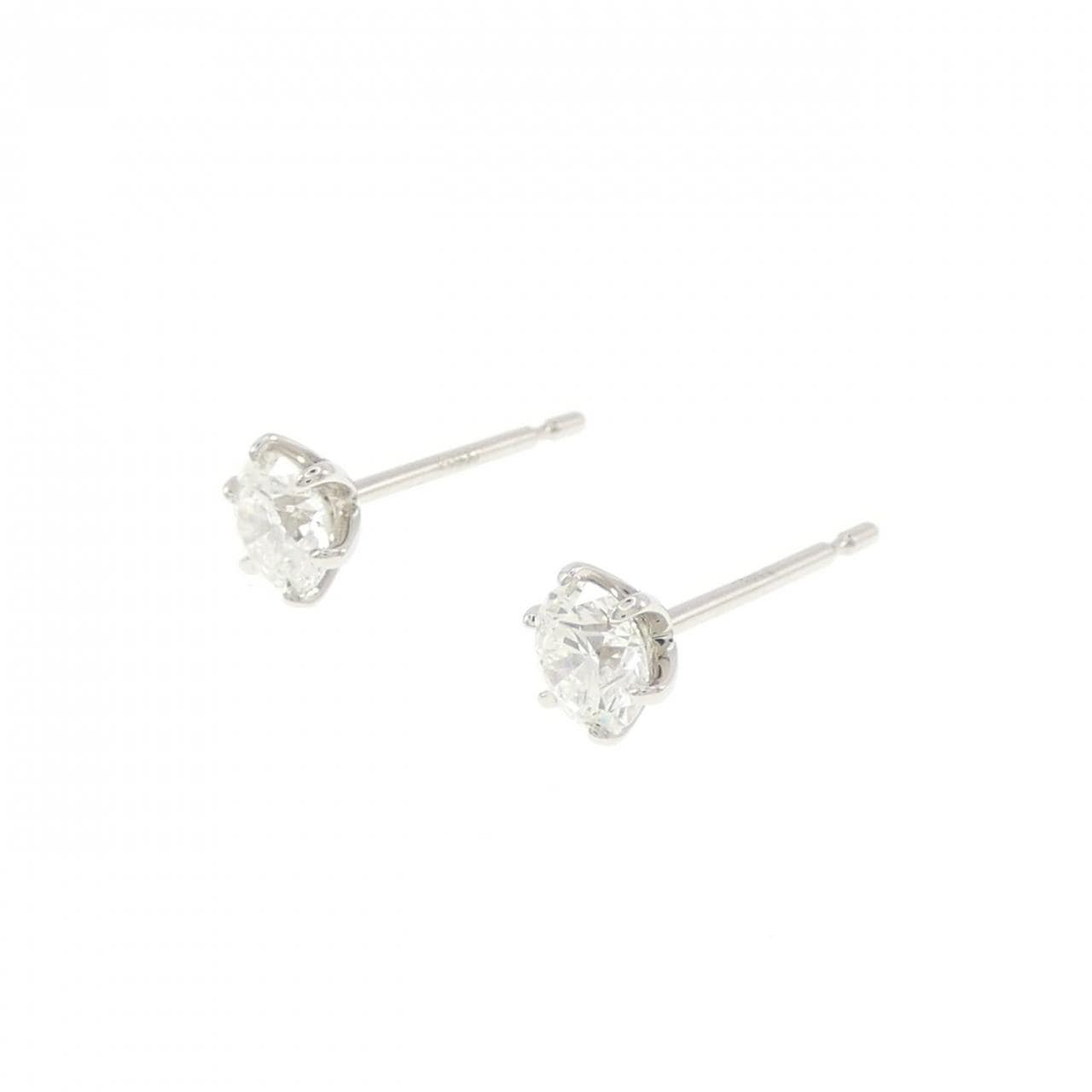 【リメイク】PT900/ST ダイヤモンド ピアス 0.306CT 0.306CT G SI2 EXT
