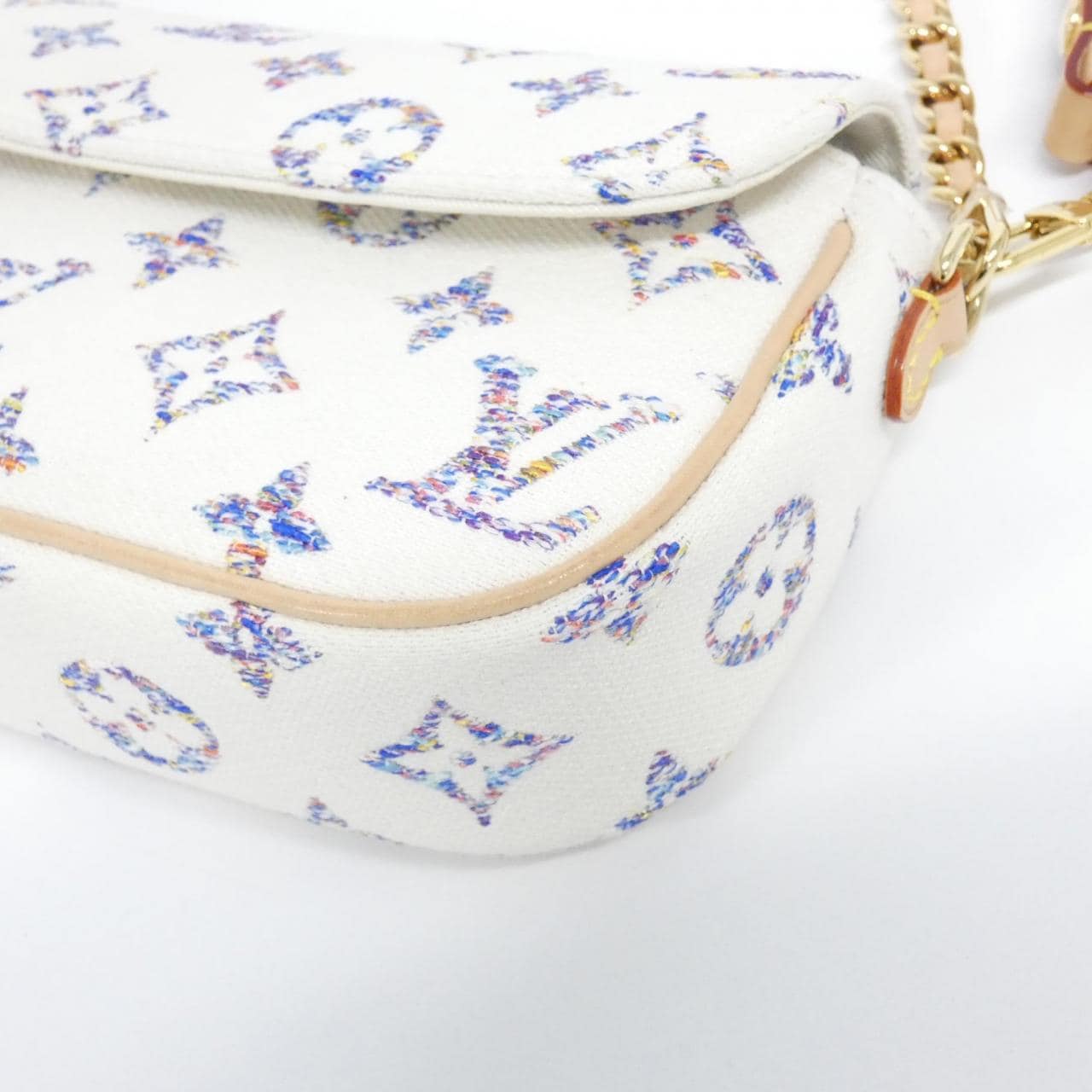 ルイヴィトン ツイード モノグラム マルチカラー ウォレット オン チェーン アイビー M83499 ショルダーバッグ