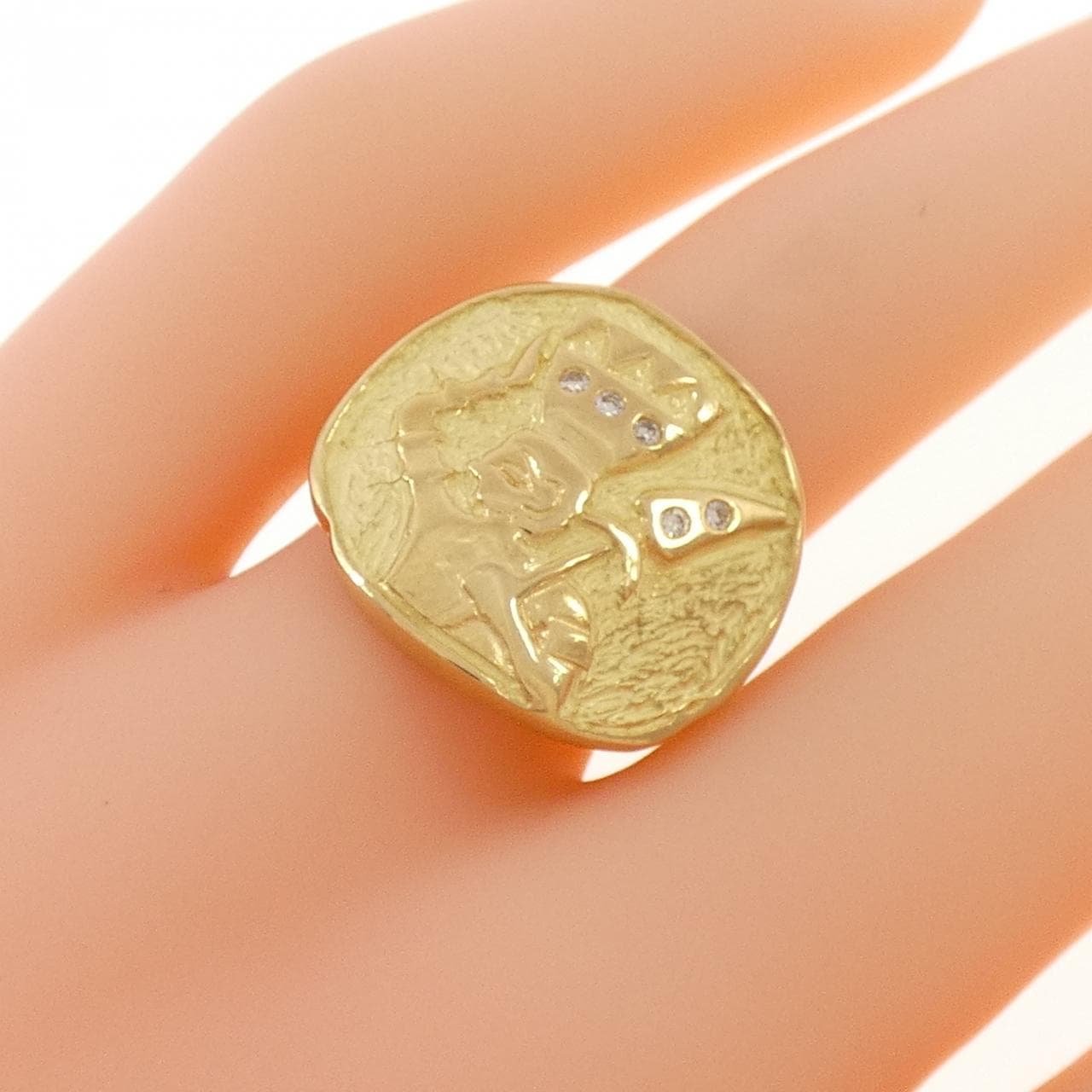 K18YG ダイヤモンド リング 0.05CT