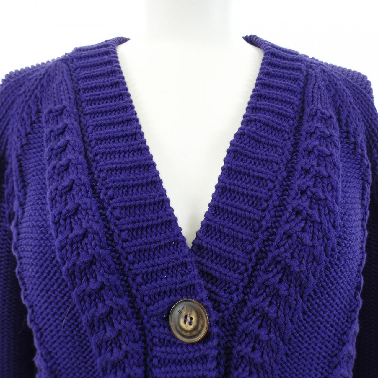 HERMES 16-7702. 開襟羊毛衫